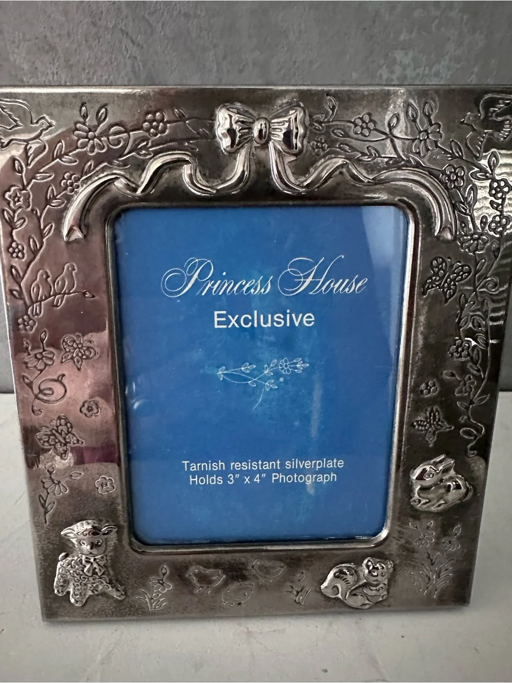 Princess House Silverplate PICTURE Frame FITS 3X4 MADE IN HONG KONG